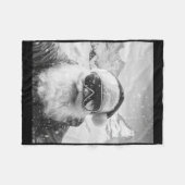 Skiende Kerstman Selfie Kerstmis Fleece Deken (Voorkant (Horizontaal))