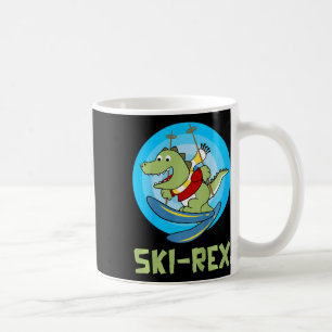 Skiende Kinderen Ski-rex Grappige Dino Peuter Grap Koffiemok