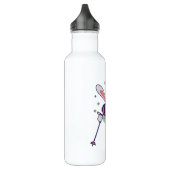 Skiende konijn met skistenski-brillen en sjaal waterfles (Links)