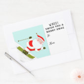 Skiende Skier-Kerstmis Ski Holiday Gift Labels (Envelop)