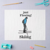 Skiënde Skiloper in Beweging Tissuepapier (Craft)