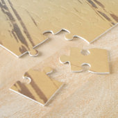 Skiënde Sneeuwman  Legpuzzel (Zijkant)