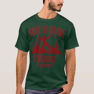 Skiende Stijging en  tekst van de Maroon van Glide T-shirt