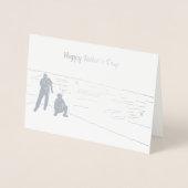 Skiende Stones-Vaderdag Folie Kaarten (Voorkant)