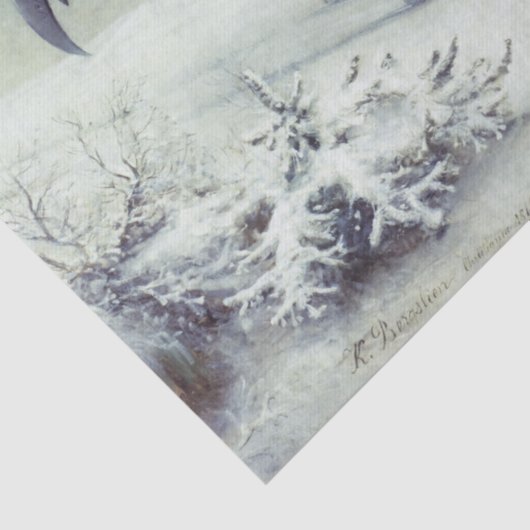 Skiende vogelpoten over de berg tissuepapier (Detail)