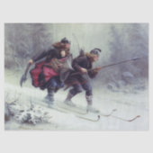 Skiende vogelpoten over de berg tissuepapier (Voorkant)