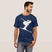 Skiende vrouw t-shirt (Voorkant volledig)