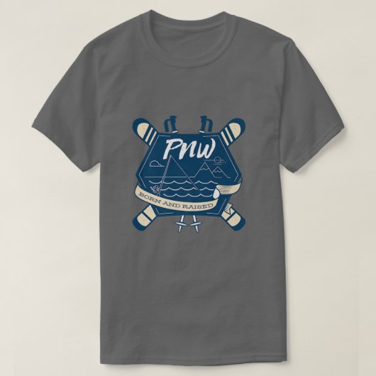 Skiende wintersneeuw t-shirt (Design voorkant)