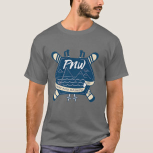 Skiende wintersneeuw t-shirt