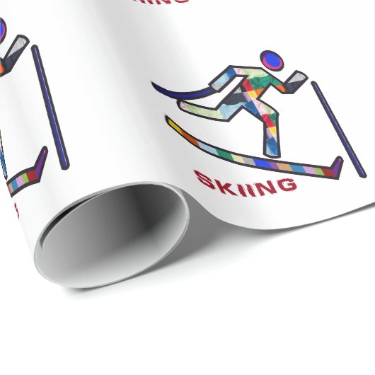 SKIËNTEN Concurrentie Cadeaupapier (Rol Hoek)