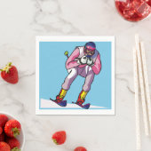 Skiëntenservetten voor afdaling servet (Insitu)