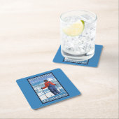 Skier Admiring - Blue Mountain, Washington Kartonnen Onderzetters (Insitu)