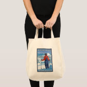 Skier Admiring - Blue Mountain, Washington Tote Bag (Voorkant (product))