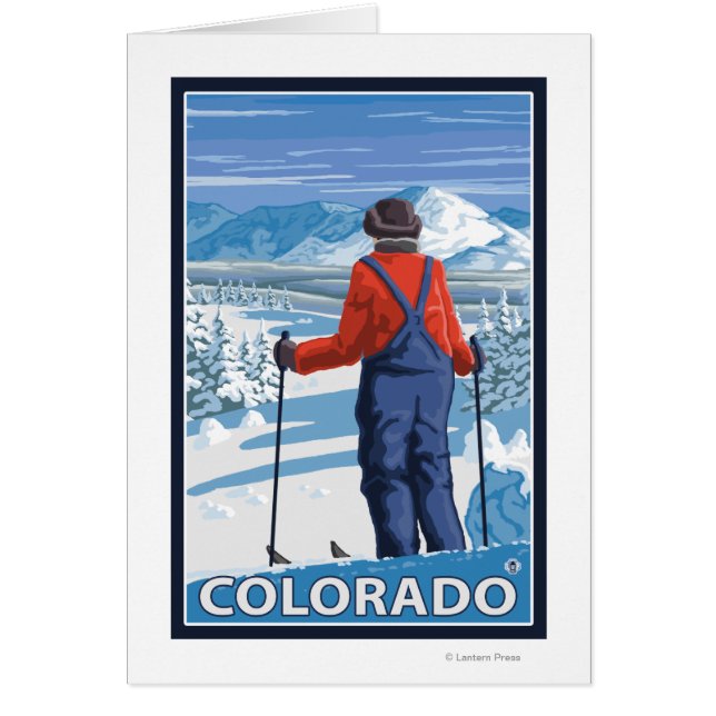 Skier Admiring Colorado (Voorkant)