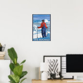 Skier Admiring - De Rockies Poster (Thuiskantoor)