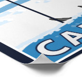 Skier Admiring - Lake Tahoe, Californië Poster (Hoek)