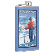 Skier Admiring - Snoqualmie Pass, Washington Heupfles (Rechts)