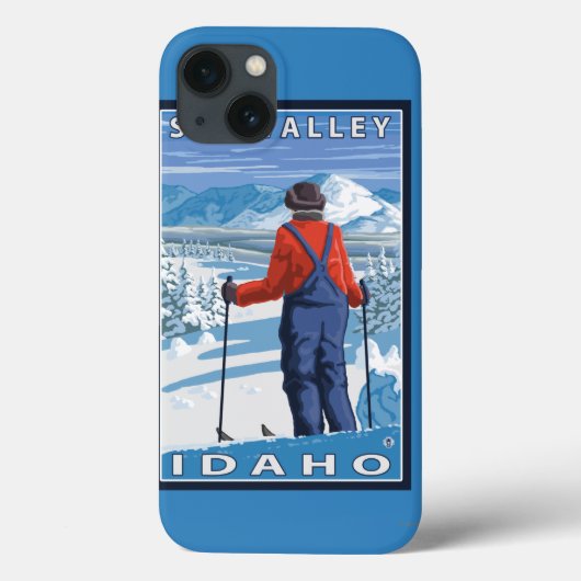 Skier Admiring - Sun Valley, Idaho Case-Mate iPhone Case (Achterkant)