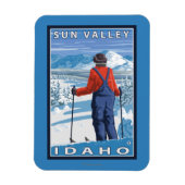 Skier Admiring - Sun Valley, Idaho Magneet (Verticaal)
