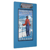 Skier Admiring - Timberline Lodge, Oregon Klembord (Rechts)