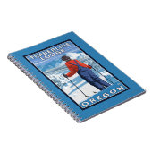 Skier Admiring - Timberline Lodge, Oregon Notitieboek (Rechterzijde)