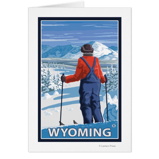 Skier Admiring Wyoming (Voorkant)