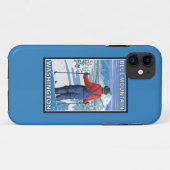Skiër bewonderend - Blue Mountain, Washington Case-Mate iPhone Case (Achterkant (horizontaal))