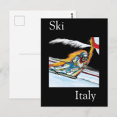 SKIER BRIEFKAART (Voorkant / Achterkant)