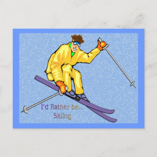 Skier Briefkaart