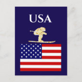 SKIER BRIEFKAART (Voorkant)