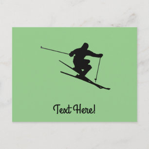 Skier Briefkaart
