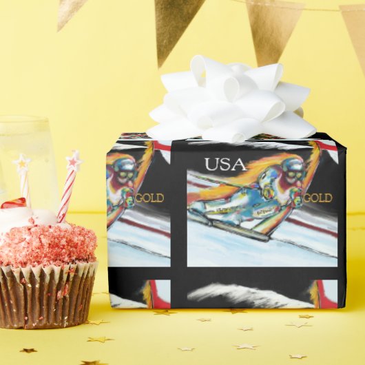 SKIER CADEAUPAPIER (Verjaardagsfeest)