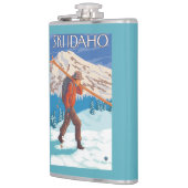 Skier Carrying Snow Skis - Idaho Heupfles (Links)