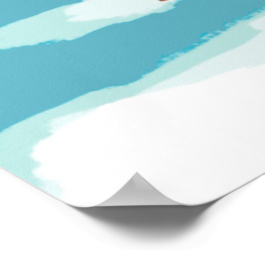 Skier Carrying Snow Skis - Idaho Poster (Hoek)