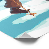 Skier Carrying Snow Skis - Idaho Poster (Hoek)