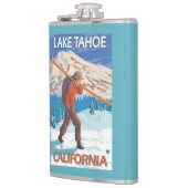Skier Carrying Snow Skis - Lake Tahoe, Californi Heupfles (Links)