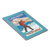 Skier Carrying Snow Skis - Lake Tahoe, Californi Notitieboek (Rechterzijde)