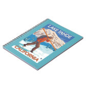 Skier Carrying Snow Skis - Lake Tahoe, Californi Notitieboek (Linkerzijde)