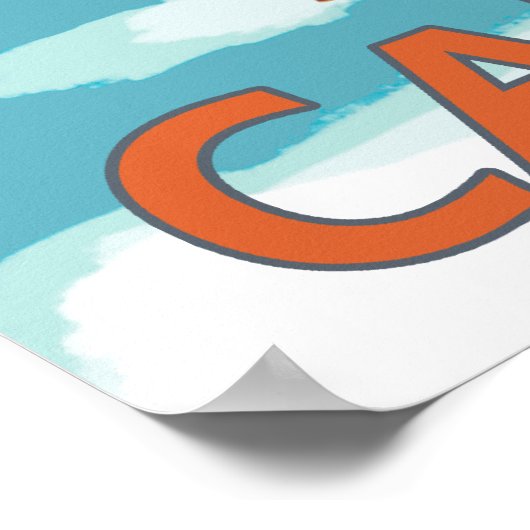 Skier Carrying Snow Skis - Lake Tahoe, Californië Poster (Hoek)