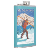 Skier Carrying Snow Skis - Montana Heupfles (Rechts)