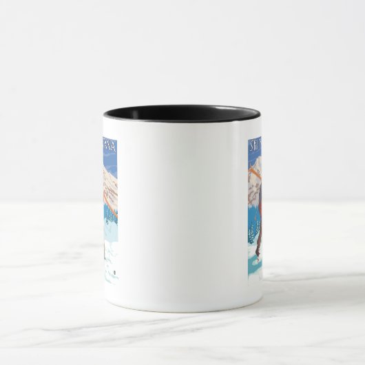 Skier Carrying Snow Skis - Montana Mok (Midden)