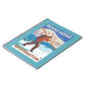 Skier Carrying Snow Skis - Mount Adams, WA Notitieboek (Linkerzijde)