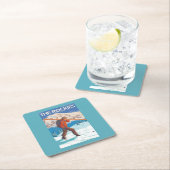 Skier Carrying Snow Skis - The Rockies Kartonnen Onderzetters (Insitu)