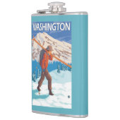 Skier Carrying Snow Skis - Washington Heupfles (Links)
