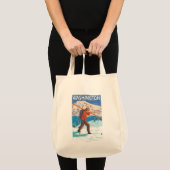 Skier Carrying Snow Skis - Washington Tote Bag (Voorkant (product))