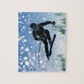 Skier Design Jigzaag Puzzle Legpuzzel (Verticaal)
