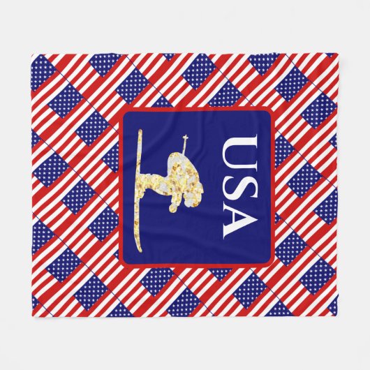 SKIER FLEECE DEKEN (Voorkant (Horizontaal))