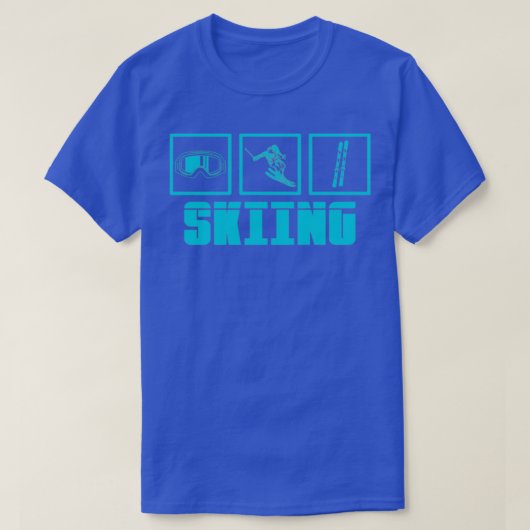 Skier Gezegde Apres Ski Skier Skiing Snowboard Win T-shirt (Design voorkant)