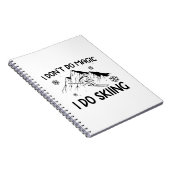 Skier Gifts | Pres Ski Skiing Winter Sports Xmas Notitieboek (Rechterzijde)