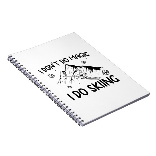 Skier Gifts | Pres Ski Skiing Winter Sports Xmas Notitieboek (Rechterzijde)
